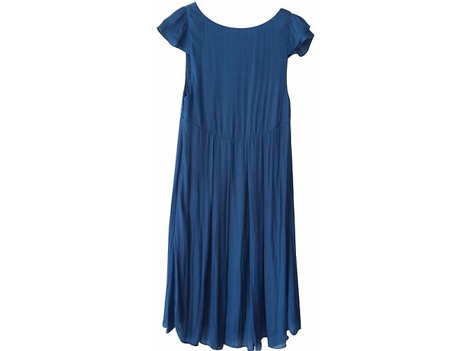Vestido de seda Vanessa Bruno Athe Azul - vista 2
