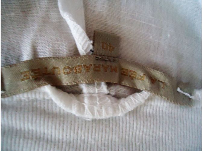 La Fée Maraboutée Pantalones de lino blanco - vista 5