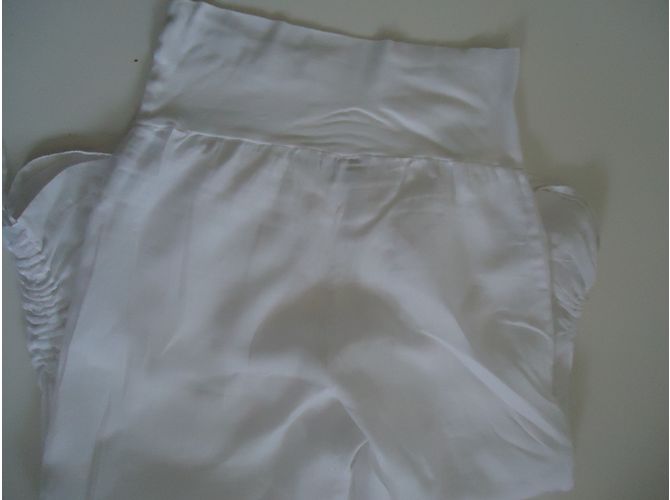 La Fée Maraboutée Pantalones de lino blanco - vista 6
