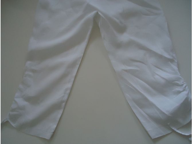 La Fée Maraboutée Pantalones de lino blanco - vista 7