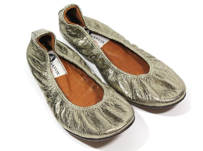 Lanvin Ballerinas aus Leder Kupfer Hellgold - Ansicht 2
