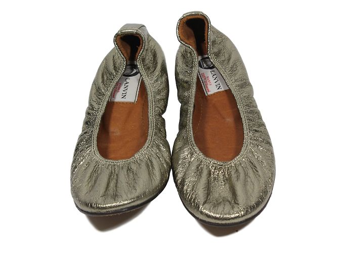 Lanvin Ballerinas aus Leder Kupfer Hellgold - Ansicht 3