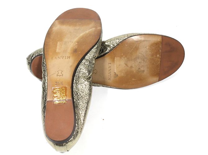 Lanvin Ballerinas aus Leder Kupfer Hellgold - Ansicht 7