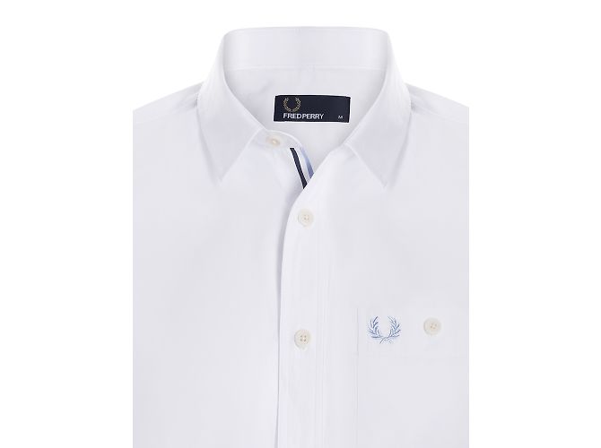 Fred Perry Camisa Branco - vista 3