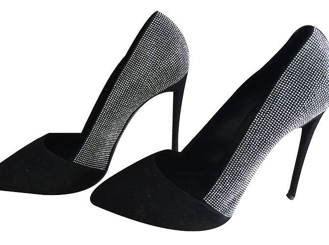 Giuseppe Zanotti Pumps aus Hirschleder Schwarz Größe 38 - Ansicht 2