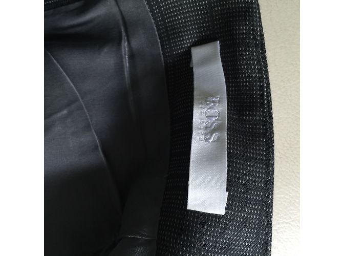 Hugo Boss Rock Anzug Grau Baumwolle Größe 38 - Ansicht 3