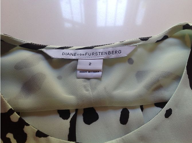 Camisa de seda Astor Diane Von Furstenberg verde menta - vista 3