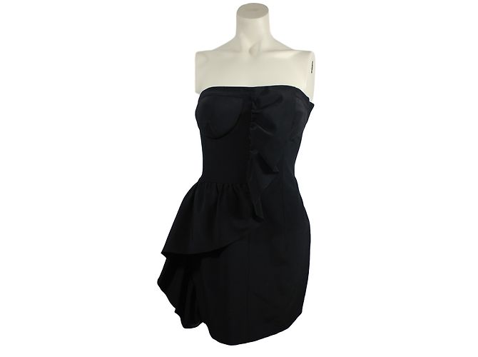 Miu Miu Srapless Cocktailkleid Schwarz - Ansicht 3