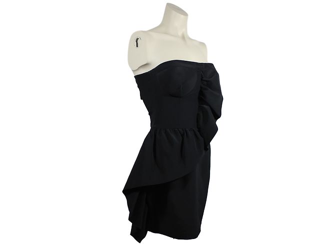 Miu Miu Srapless Cocktailkleid Schwarz - Ansicht 4