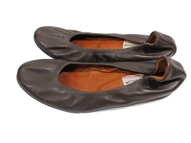 Lanvin Ballerinas aus Leder Braun Größe 35 - Ansicht 2