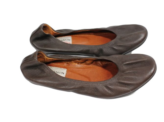 Lanvin Ballerinas aus Leder Braun Größe 35 - Ansicht 3