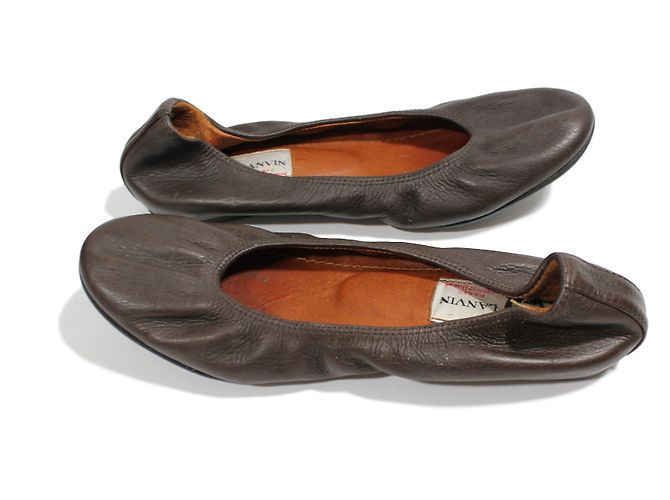 Lanvin Ballerinas aus Leder Braun Größe 35 - Ansicht 4