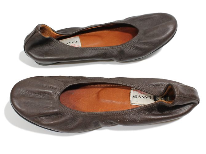 Lanvin Ballerinas aus Leder Braun Größe 35 - Ansicht 5