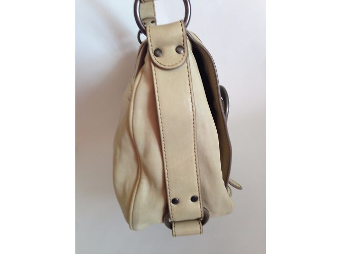 Dior Gaucho in pelle beige con hardware argento - vista 5