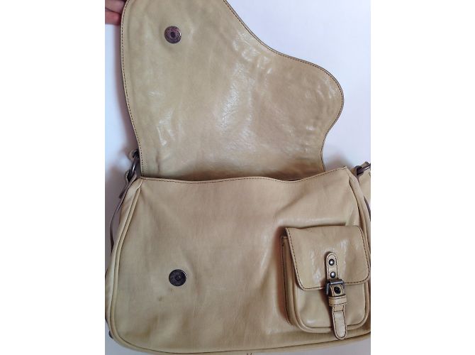 Dior Gaucho in pelle beige con hardware argento - vista 9