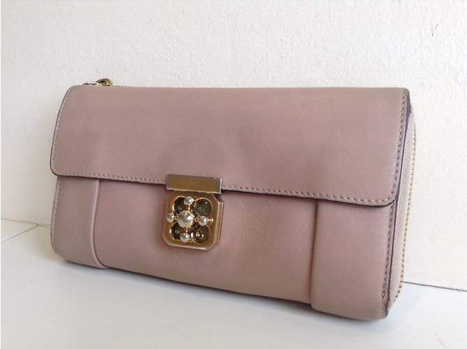 Chloé Portafoglio con zip Chloe Elsie - vista 4