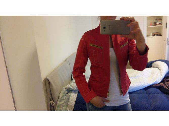 Chaqueta corta Fay Coral de algodón M - vista 3