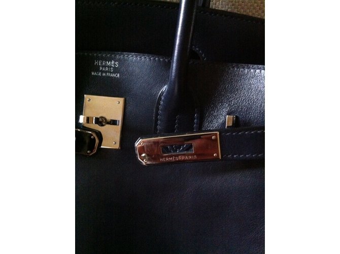 Birkin Hermès Handtaschen Blau - Ansicht 4