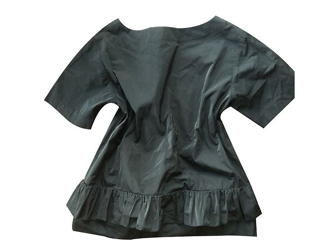Stella Mc Cartney Stella McCartney Schwarze Rüschenbluse aus Polyester Größe 38 - Ansicht 2