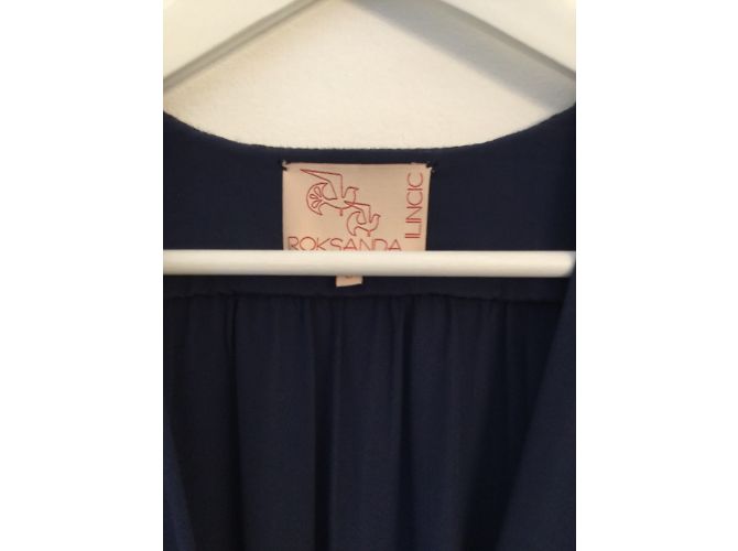 Autre Marque Atemberaubendes Navy Roksanda Ilincic Kleid Blau - Ansicht 3