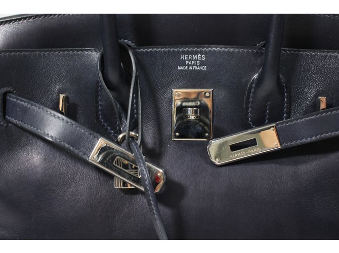 Birkin Hermès Handtaschen Blau - Ansicht 12