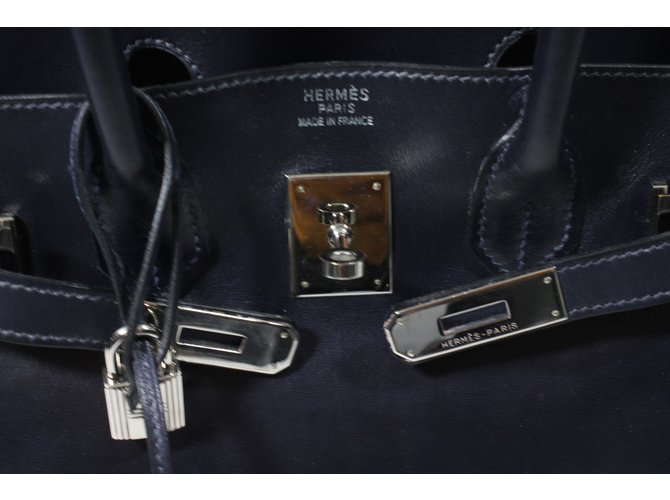 Birkin Hermès Handtaschen Blau - Ansicht 13
