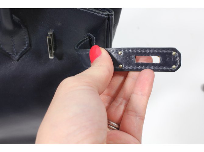 Birkin Hermès Handtaschen Blau - Ansicht 14
