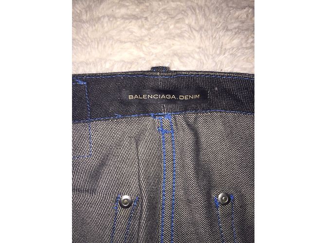 Vaqueros Balenciaga de denim gris encerado - vista 5