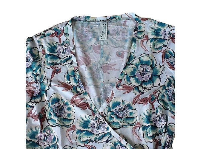 Autre Marque Vestido Portafolio Azul Claro Poliéster M Multicolor - vista 2
