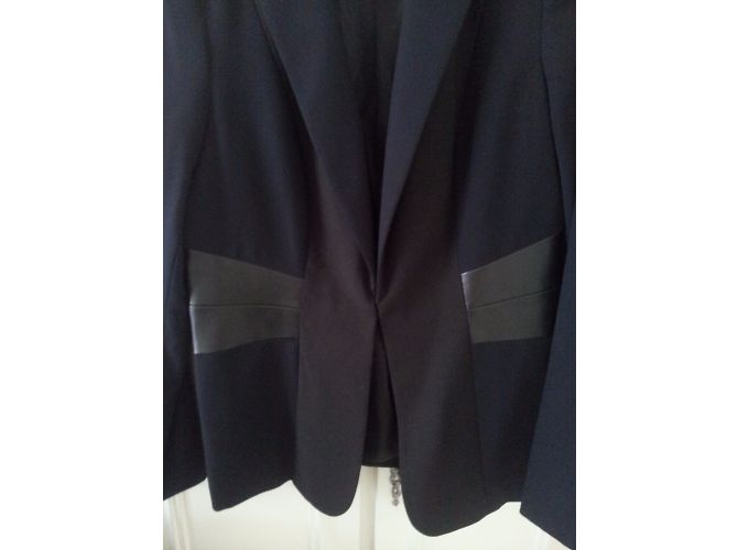 Calvin Klein Jacke Blau Polyester Größe 40 - Ansicht 4