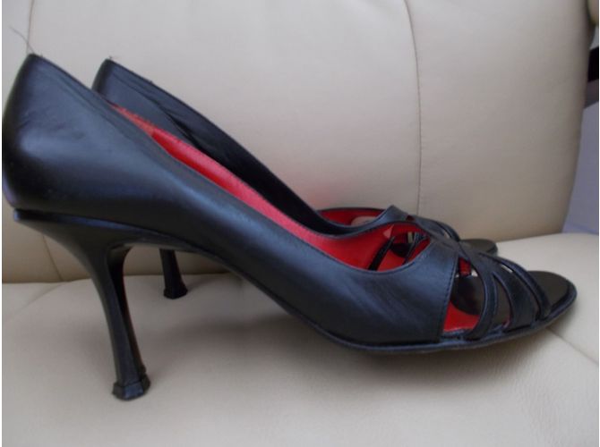 Décolleté con punta aperta Russell & Bromley Nere Nero - vista 3