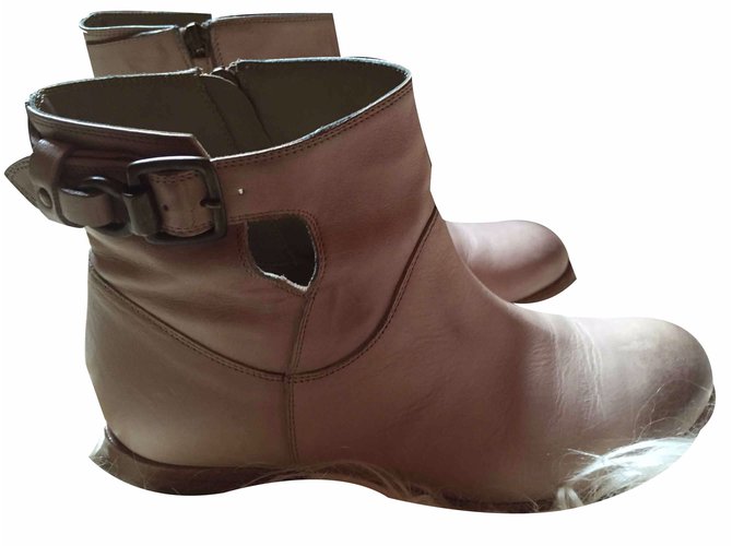 Alberto Fermani Botines Beige - vista 2