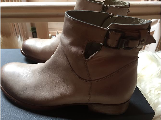 Alberto Fermani Botines Beige - vista 5