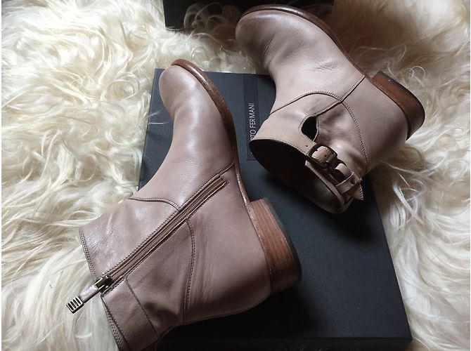 Alberto Fermani Botines Beige - vista 7