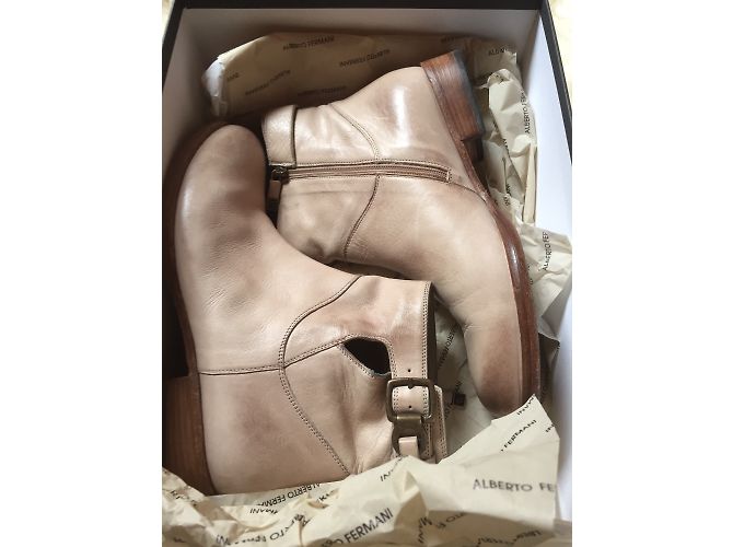 Alberto Fermani Botines Beige - vista 9