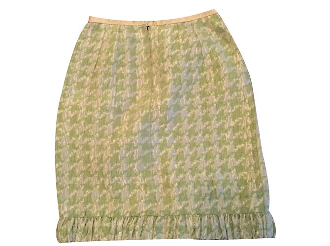 Falda de seda verde Dolce & Gabbana - vista 2