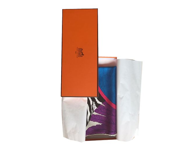 Hermès Cachecol de seda Pégase Multicor - vista 2