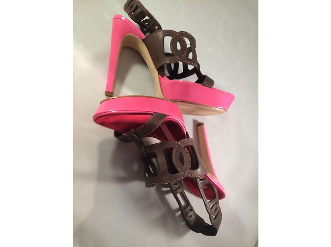 Berny Demore Absatzschuhe aus braunem Leder Größe 38 - Ansicht 4