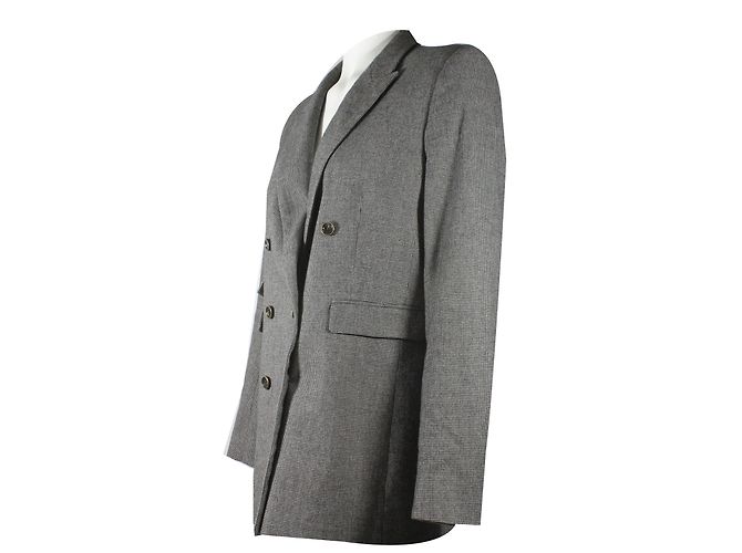 Sandro Hahnentritt Blazer Grau - Ansicht 3