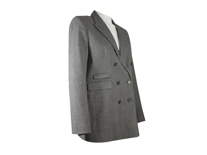 Sandro Hahnentritt Blazer Grau - Ansicht 4