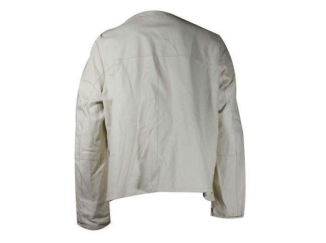 Max & Moi Lederjacke Jolie Creme Roh - Ansicht 4