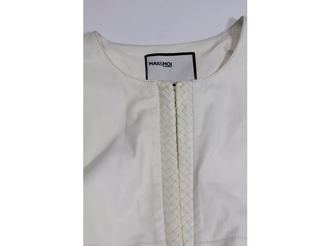 Max & Moi Lederjacke Jolie Creme Roh - Ansicht 5