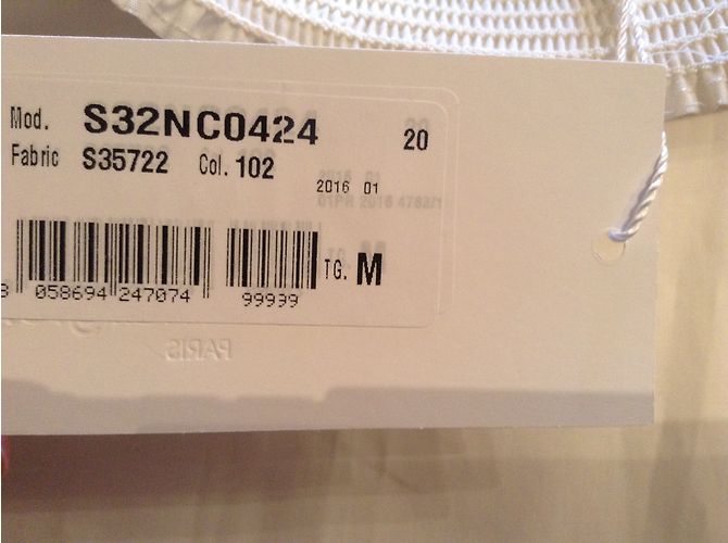 Top de popelina Maison Martin Margiela Blanco Algodón M - vista 7