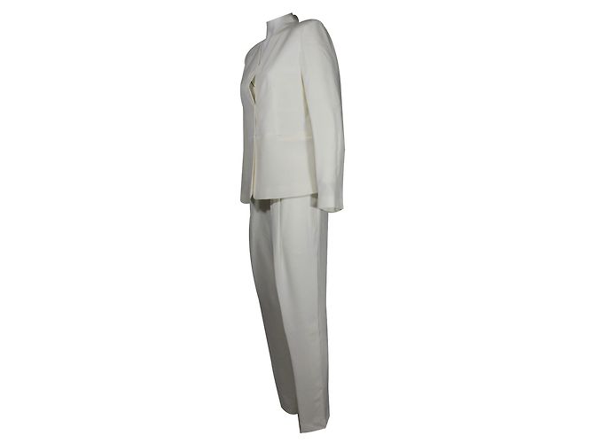 Conjunto de calça Max & Moi em seda creme Cru - vista 2