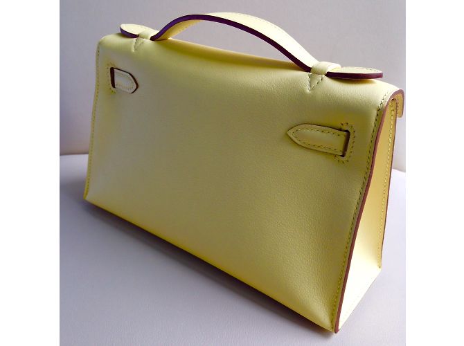 Kelly Hermès Bolsos de embrague Amarillo - vista 4