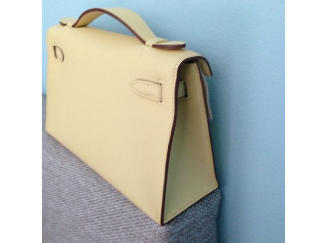 Kelly Hermès Bolsos de embrague Amarillo - vista 5