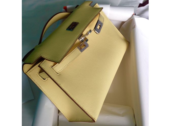 Kelly Hermès Bolsos de embrague Amarillo - vista 9
