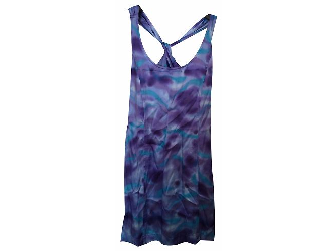Armani Jeans Blue Satin Print Dress - view 2