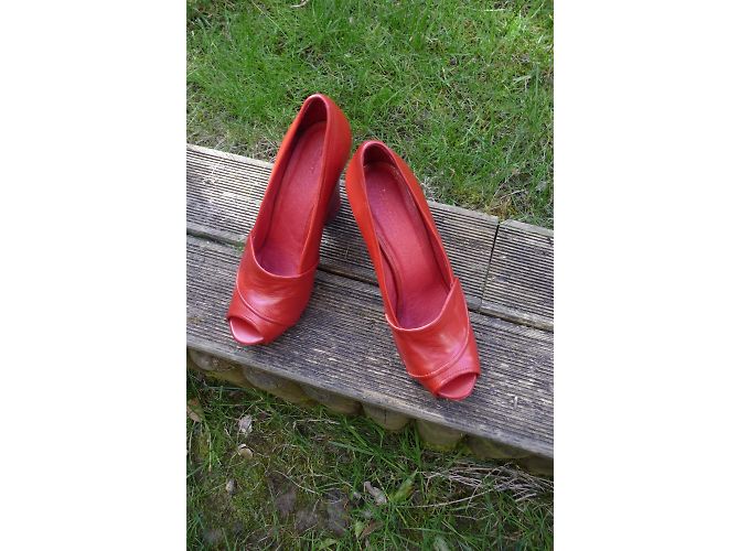 Autre Marque Scarpe aperte Gant in pelle rossa Rosso - vista 3