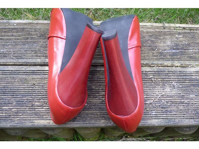 Autre Marque Scarpe aperte Gant in pelle rossa Rosso - vista 5